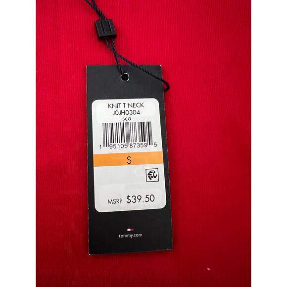 Tommy Hilfiger Red Turtleneck Top Size Small Long Sleeve NWT Basic Minimalist - Picture 5 of 8